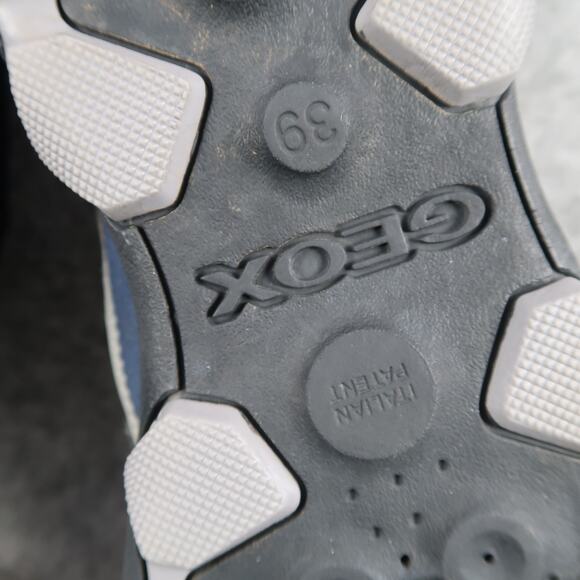 Geox Shoes Big Kids 6 Buller Sneakers Leather Double Strap Casual Athletic Blue - Picture 12 of 14